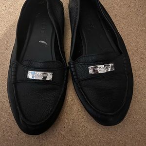 Coach black loafers